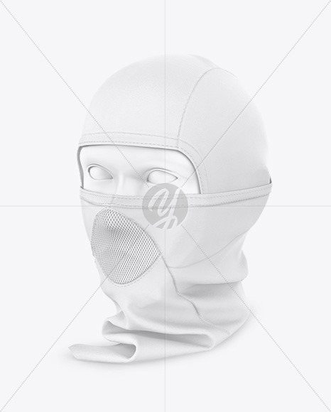 Download Tactical Balaclava Mockup Half Side View In Apparel Mockups On Yellow Images Object Mockups