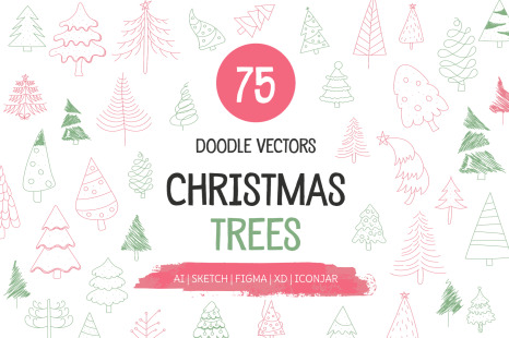 Christmas Tree Vector Set