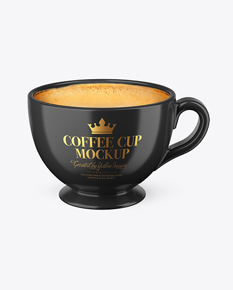 Glossy Coffee Cup Mockup PSD #2