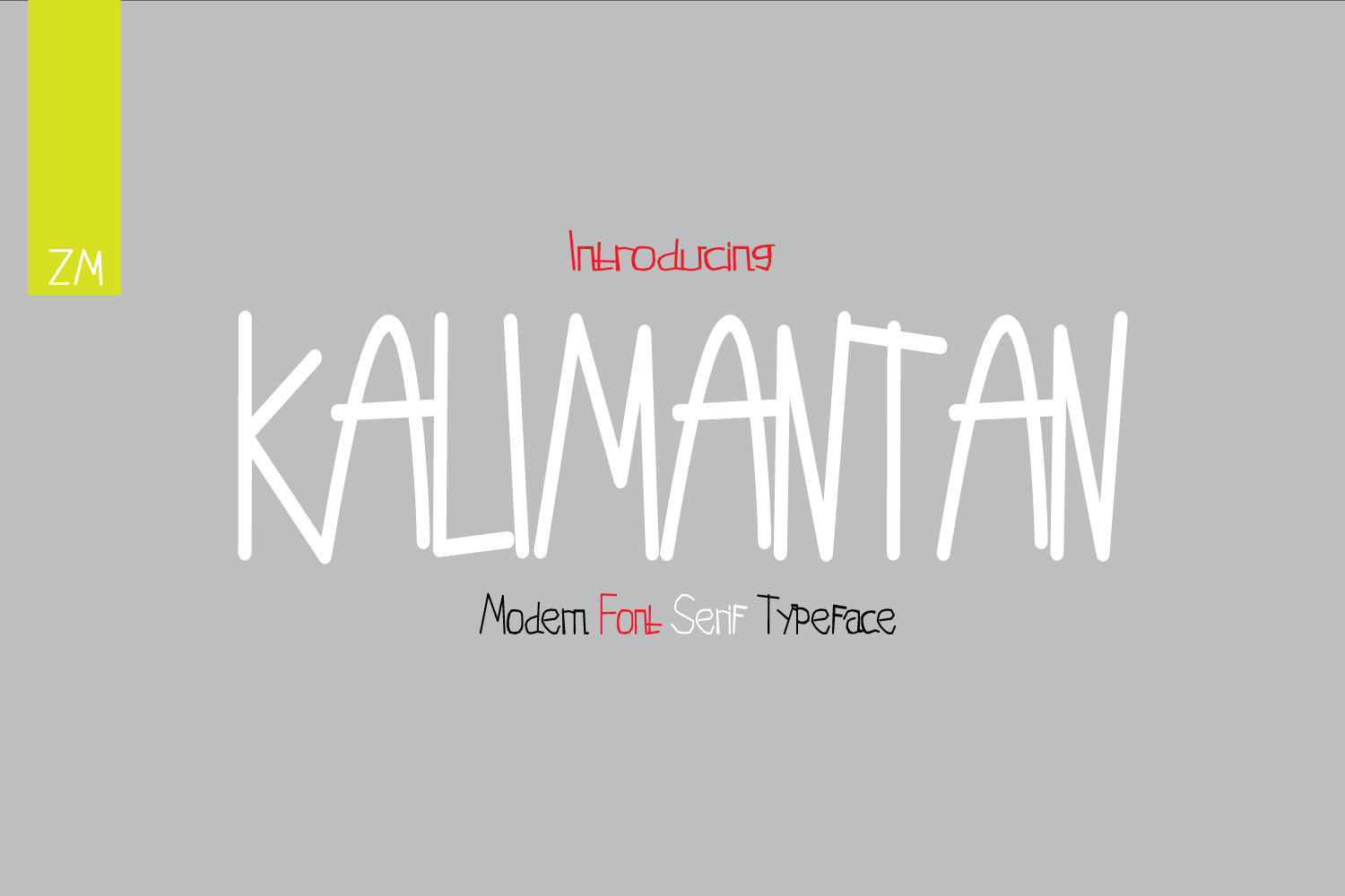 Kalimantan Script Handwritten In Fonts On Yellow Images Creative Store