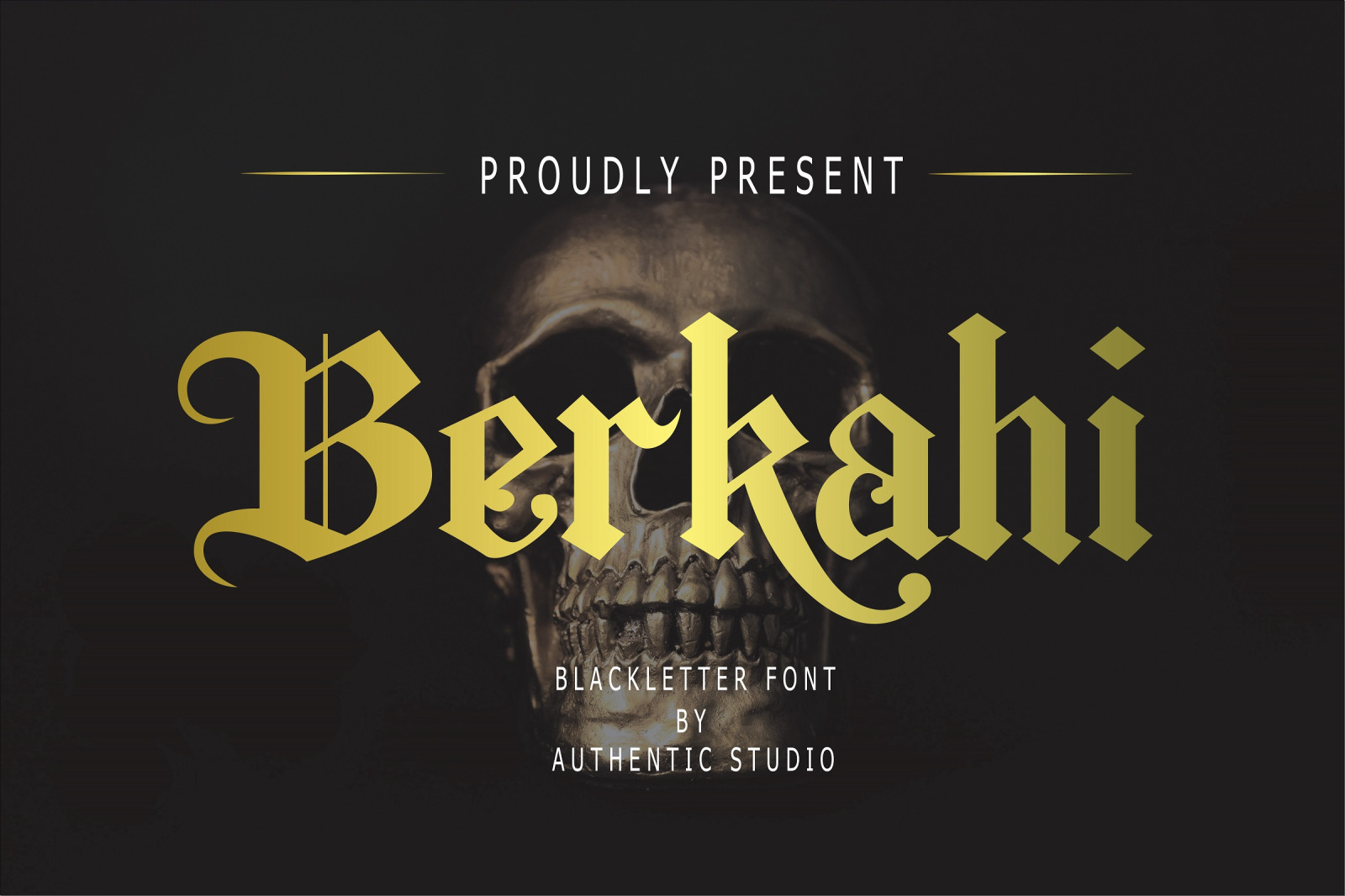 Berkahi Blackletter In Fonts On Yellow Images Creative Store