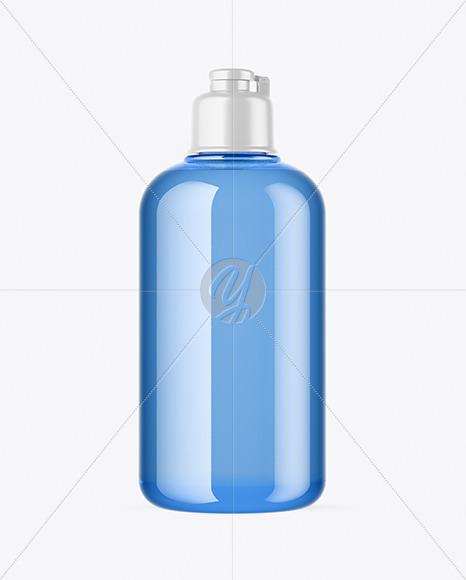 Download 300ml Blue Cosmetic Bottle Mockup In Bottle Mockups On Yellow Images Object Mockups