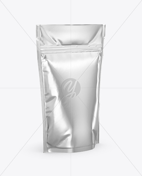 Metallic Stand Up Pouch Mockup   Half Side View PSD #3