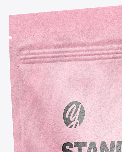 Kraft Paper Stand up Pouch Mockup PSD #6