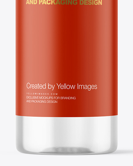 Clear Cosmetic Bottle Mockup PSD #1