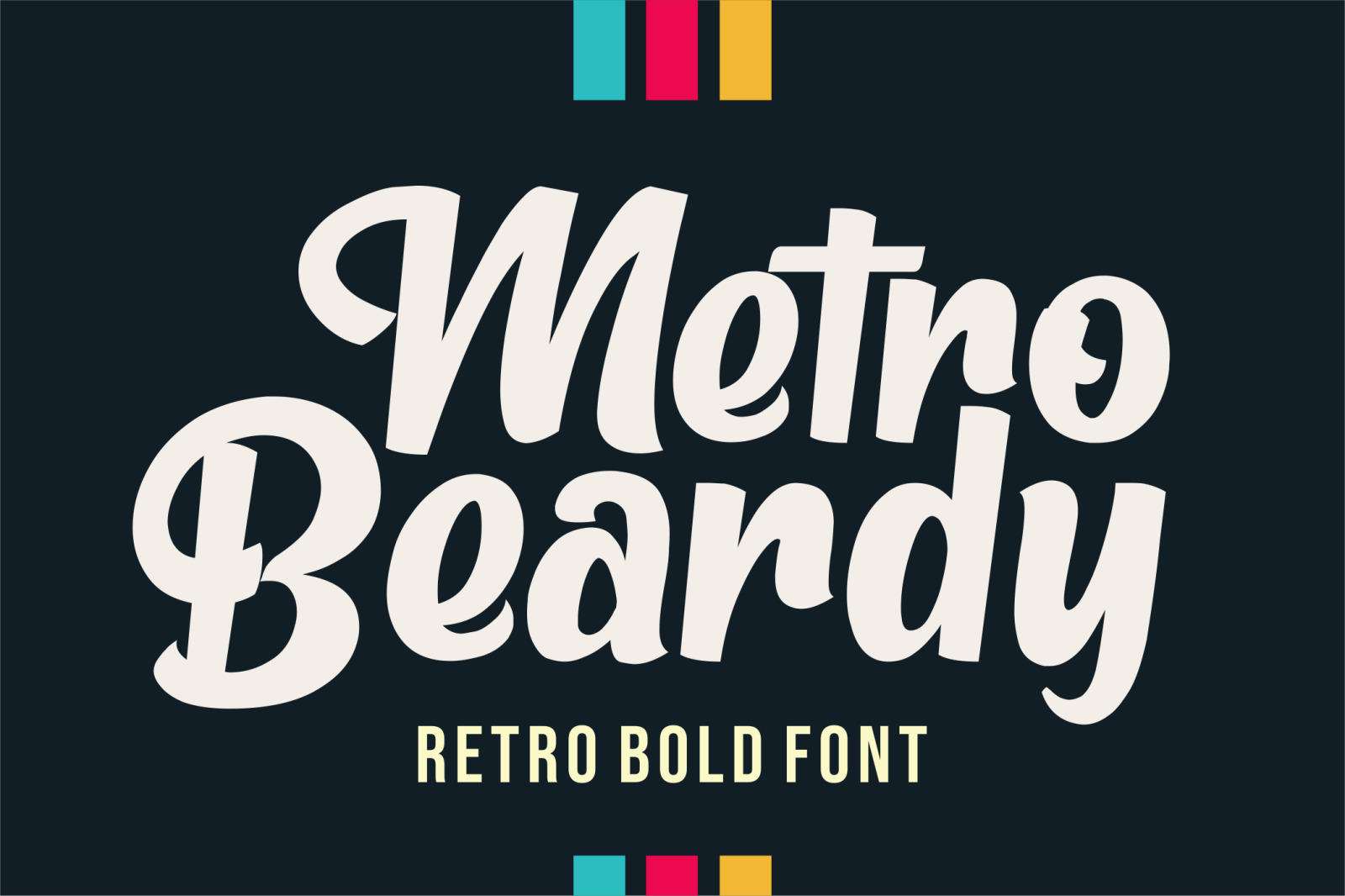 Metro Beardy In Fonts On Yellow Images Creative Store