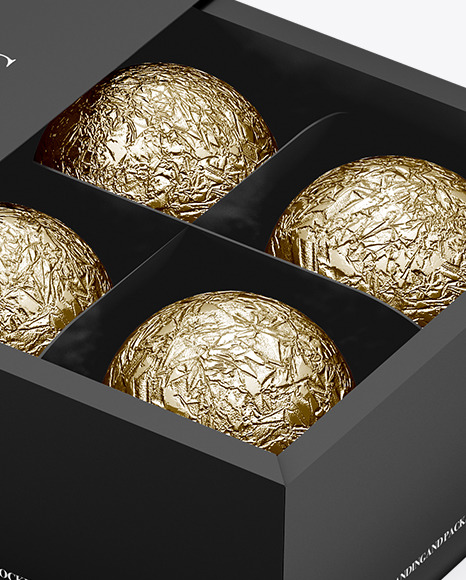 Download Box Of Chocolates Mockup In Box Mockups On Yellow Images Object Mockups