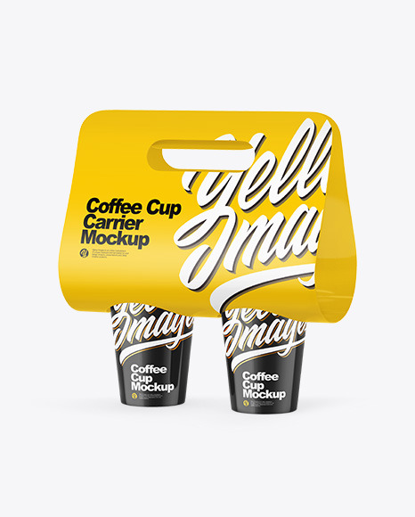 Coffee Cup Carrier Mockups