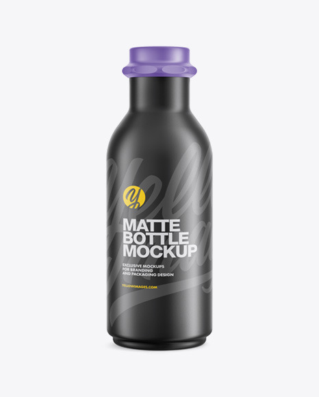 Matte Plastic Bottle Mockup