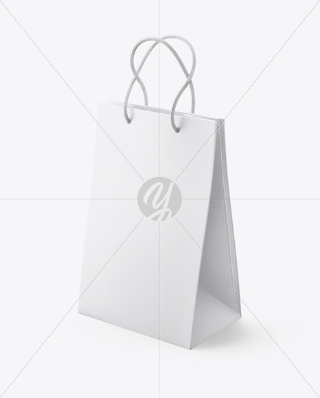 Download Luxury Leather Shopping Bag With Handles Mockup Half Side View In Bag Sack Mockups On Yellow Images Object Mockups