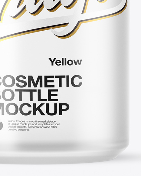 Download 120ml Frosted Cosmetic Bottle Mockup In Bottle Mockups On Yellow Images Object Mockups