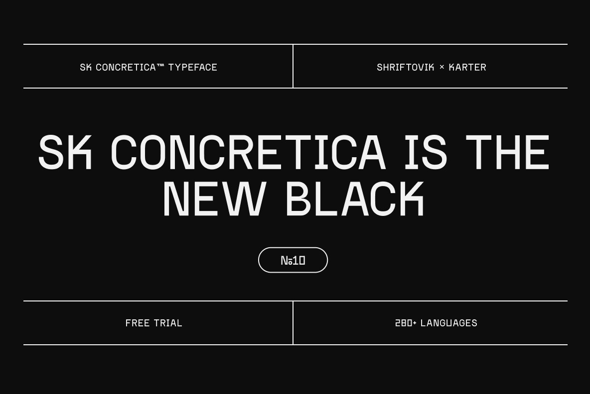 Sk Concretica In Fonts On Yellow Images Creative Store