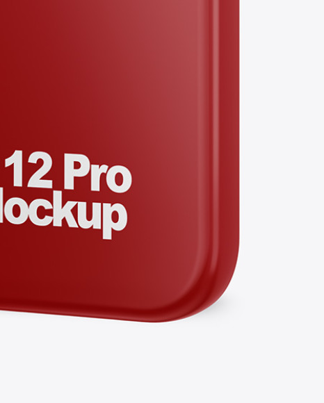 IPhone 12 Pro Case Mockup   Half Side View PSD #2