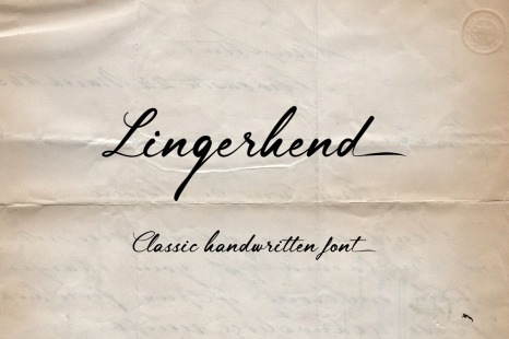 Lingerhend In Fonts On Yellow Images Creative Store