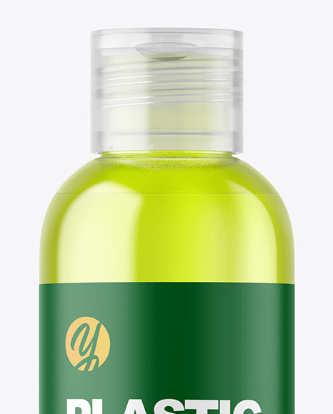 Color Plastic Cosmetic Bottle Mockup PSD #1