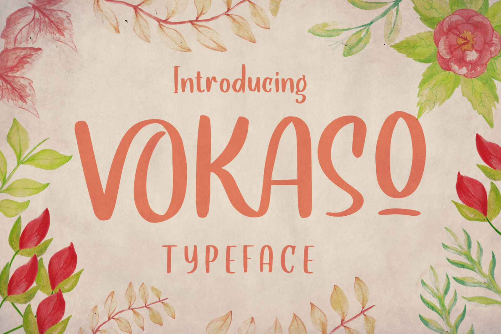 Vokaso In Fonts On Yellow Images Creative Store