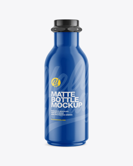 Glossy Plastic Bottle Mockup