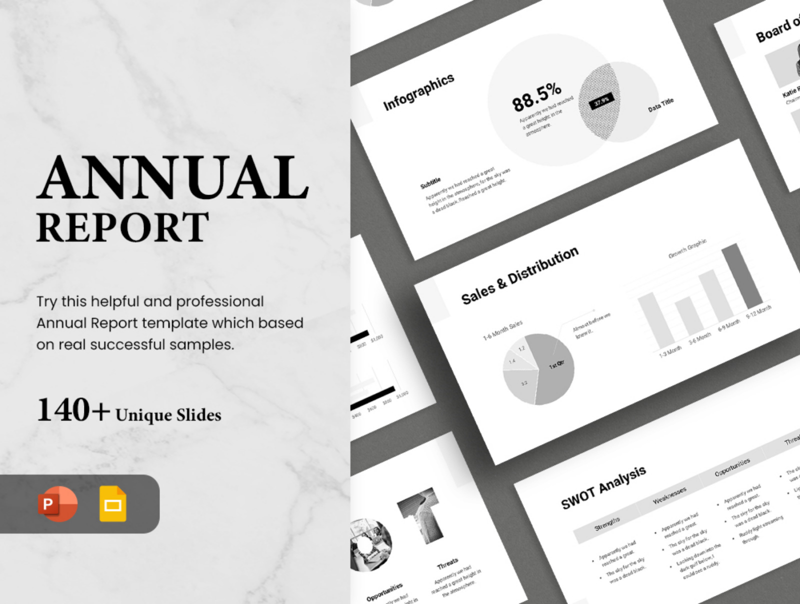 Annual Report Smooth Animated Presentation Template In Templates On Yellow Images Creative Store