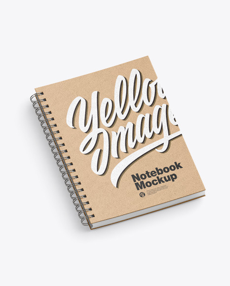 Kraft Notebook Mockup PSD #2