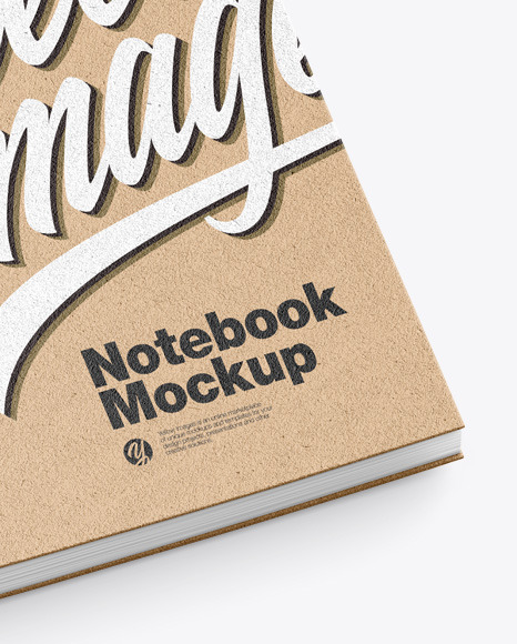 Kraft Notebook Mockup PSD #4