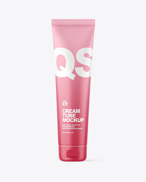 Matte Cosmetic Tube Mockup