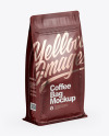 Glossy Coffee Bag  - Half Side View