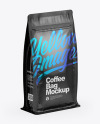 Glossy Coffee Bag  - Half Side View