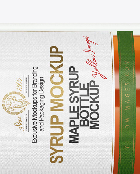 Syrup Bottle Mockup PSD #1