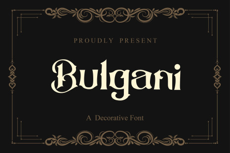 Bulgani Decorative font
