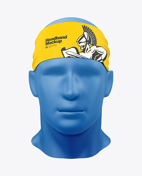 Download Headband Mockup Front View In Apparel Mockups On Yellow Images Object Mockups