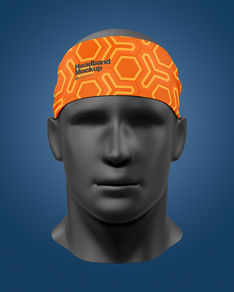 Headband Mockup Front View In Apparel Mockups On Yellow Images Object Mockups