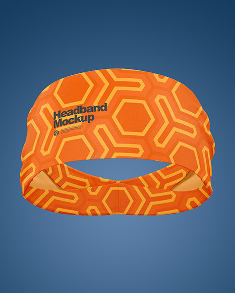 Headband Mockup Front View In Apparel Mockups On Yellow Images Object Mockups