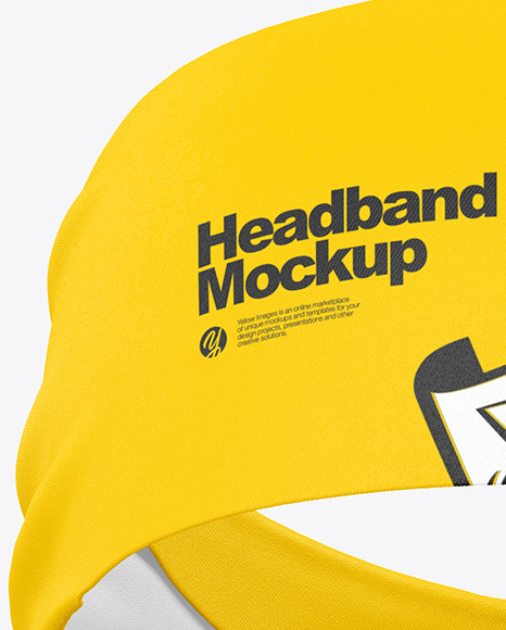 Download Headband Mockup Front View In Apparel Mockups On Yellow Images Object Mockups