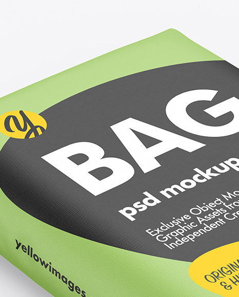 Download Polypropylene Bag Mockup in Bag & Sack Mockups on Yellow ...