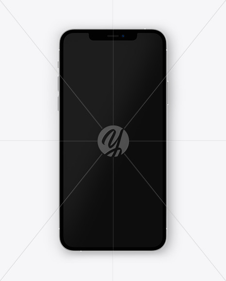 Free Apple iPhone 12 Pro Max Silver Mockup