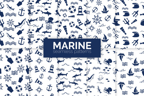 Marine Seamless Patterns