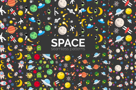 Space Seamless Patterns