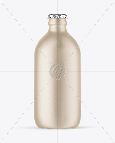 Free Ceramic Beer Bottle Mockup