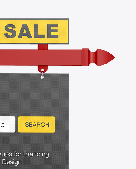 Real Estate Sign Mockup   Front View PSD #2