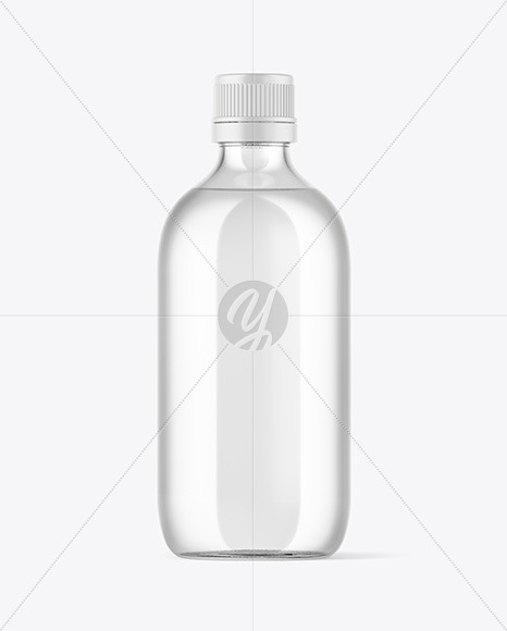 Free Clear Bottle Mockup