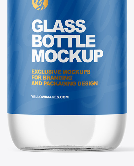 Clear Bottle Mockup PSD #1