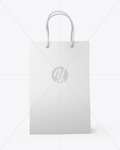 Leather Shopping Bag With Handles Mockup In Bag Sack Mockups On Yellow Images Object Mockups