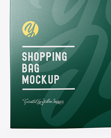 Download Leather Shopping Bag With Handles Mockup In Bag Sack Mockups On Yellow Images Object Mockups