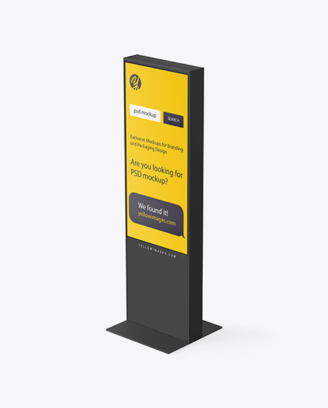 LED Display Stand Mockup