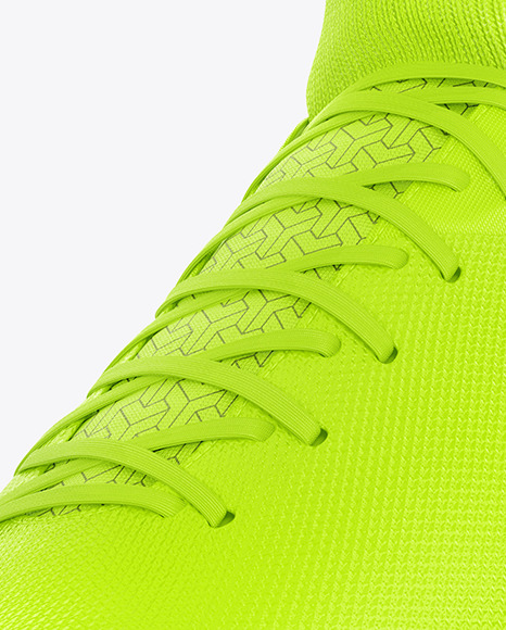 Download Football Cleat Mockup Half Side View In Apparel Mockups On Yellow Images Object Mockups