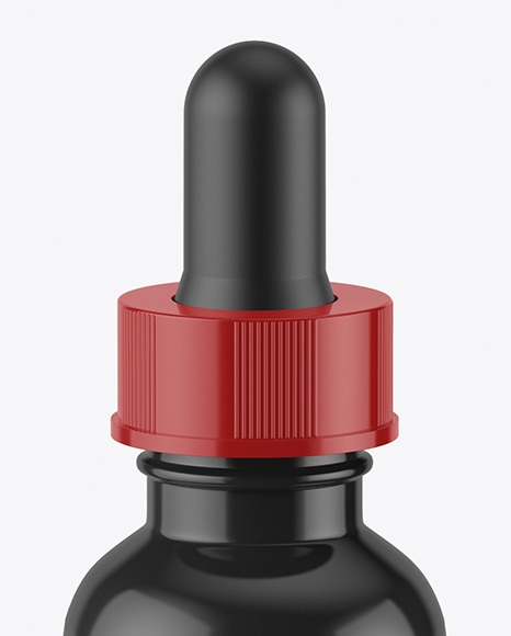 Glossy Dropper Bottle Mockup PSD #2