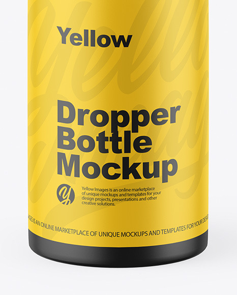 Matte Dropper Bottle Mockup PSD #1