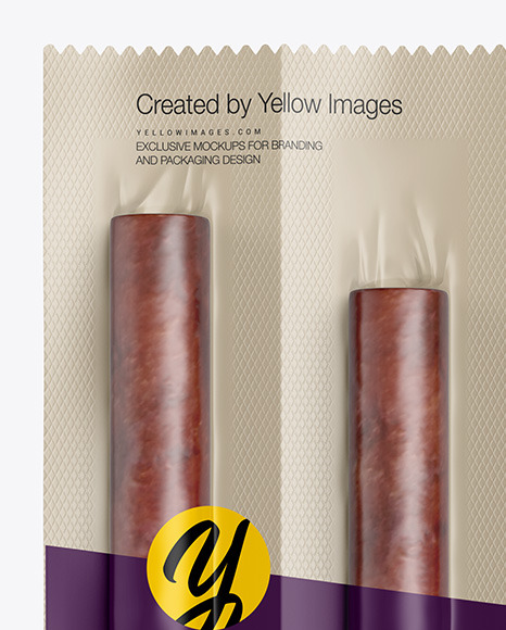 4 Snack Sticks W  Matte Film Mockup PSD #2