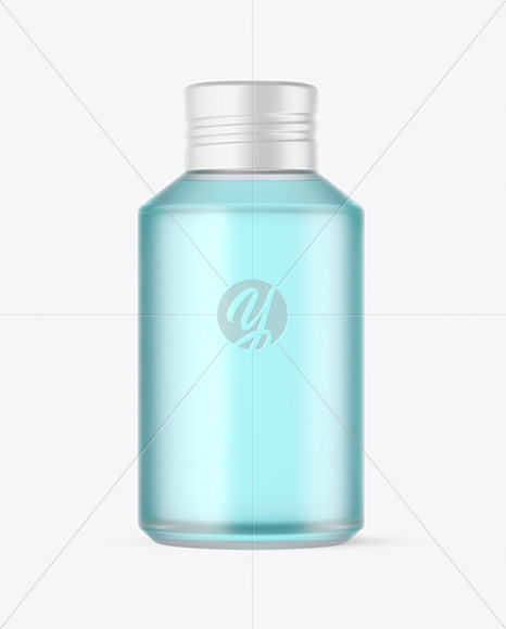 Free 120ml Color Frosted Bottle Mockup