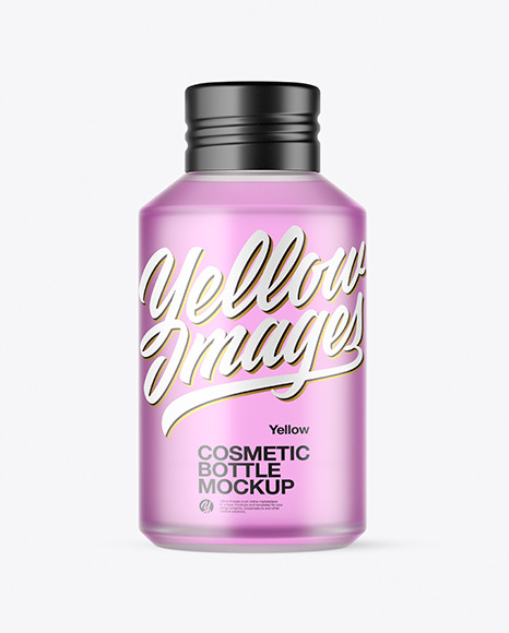 120ml Color Frosted Bottle Mockup